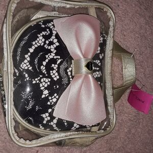 Betsey Johnson 3 piece cosmetic bag